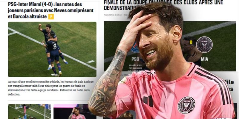 Inter Miami và Messi thua đậm 4-0 trước PSG