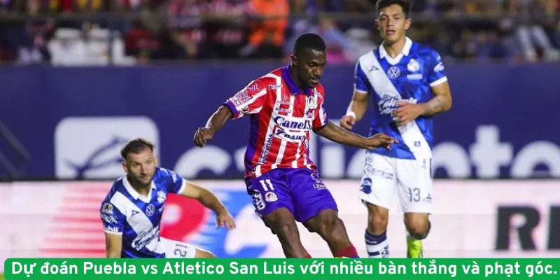 Dự đoán Puebla vs Atletico San Luis với nhiều bàn thắng và phạt góc.
